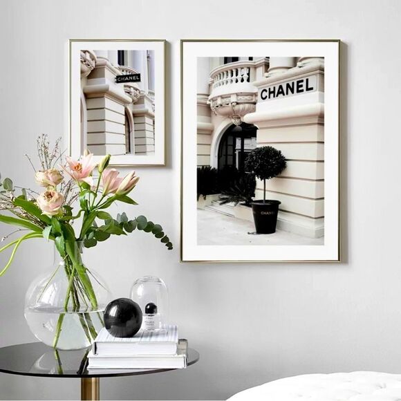 SET 2 Coco Chanel Fashion Luxury Paris Street Store Window Shop print collection - Picture 3 of 7